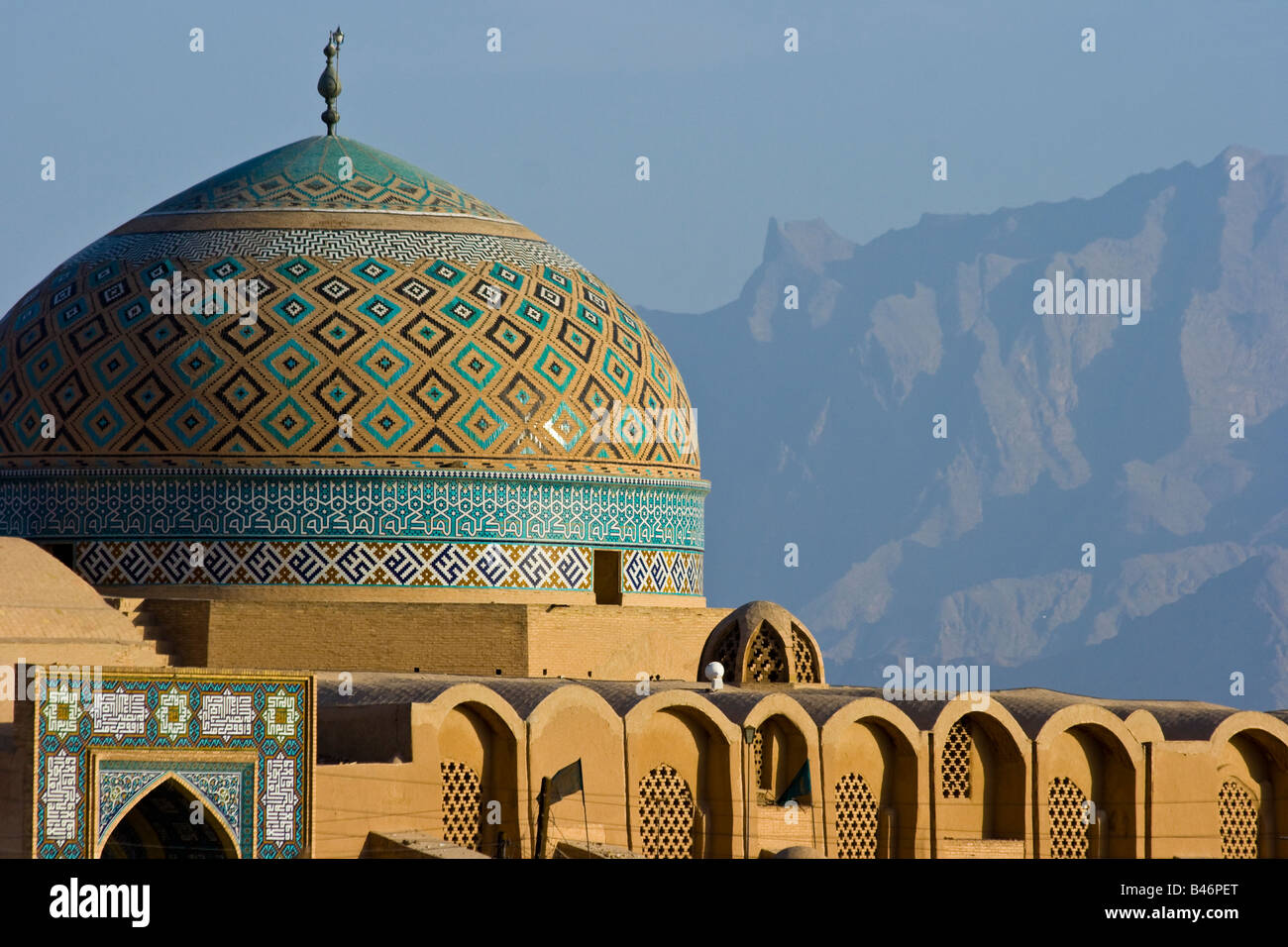 Jameh Masjid or Friday Mosque in Yazd Iran Stock Photo