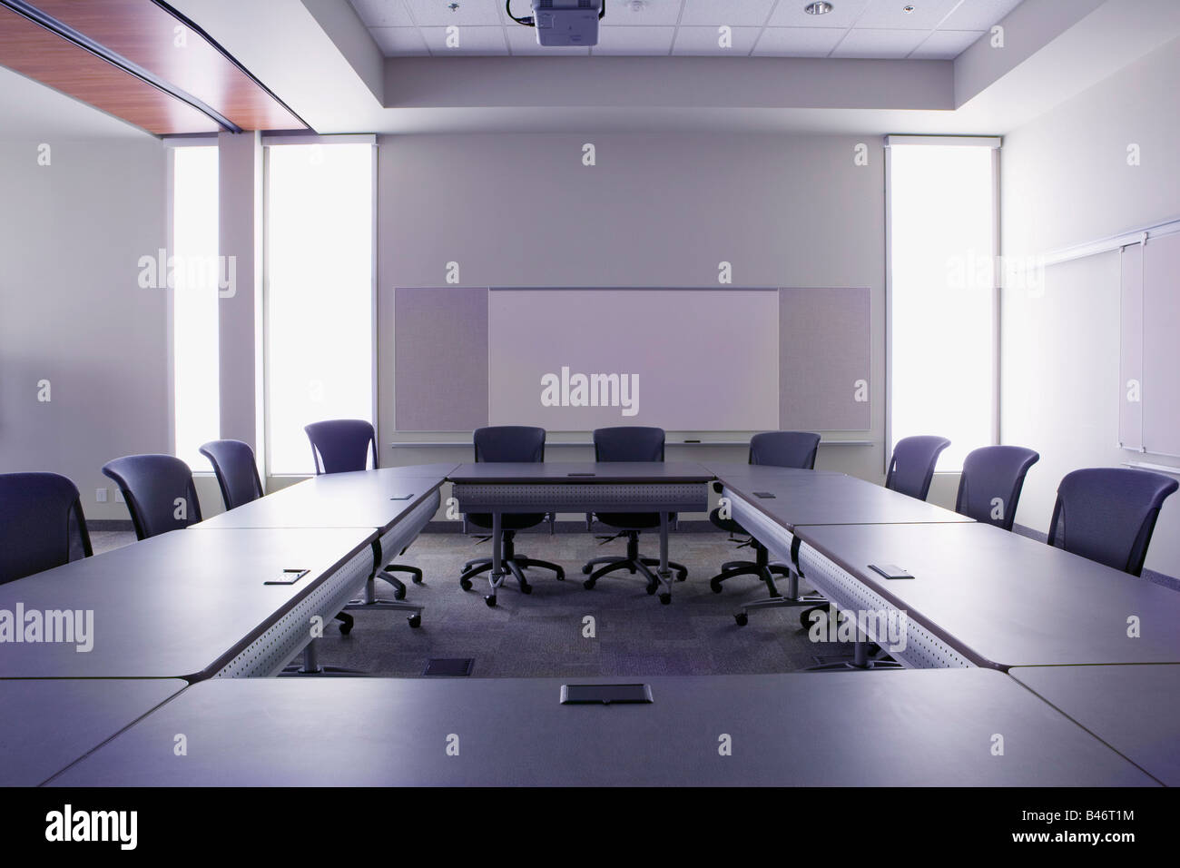 Empty Boardroom Stock Photo