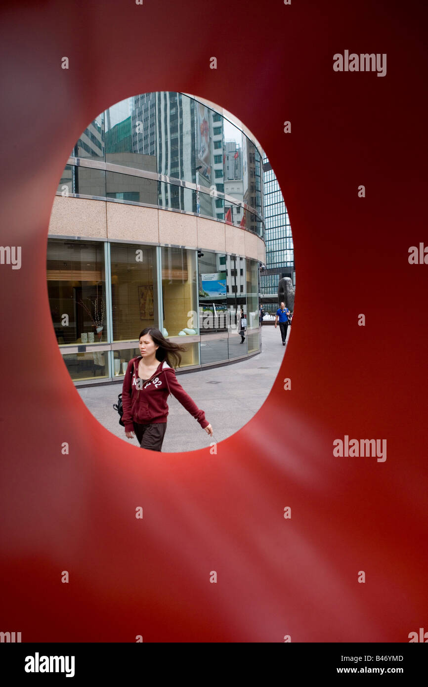 Hong Kong Central, modern art exhibition, Hong Kong, China Stock Photo