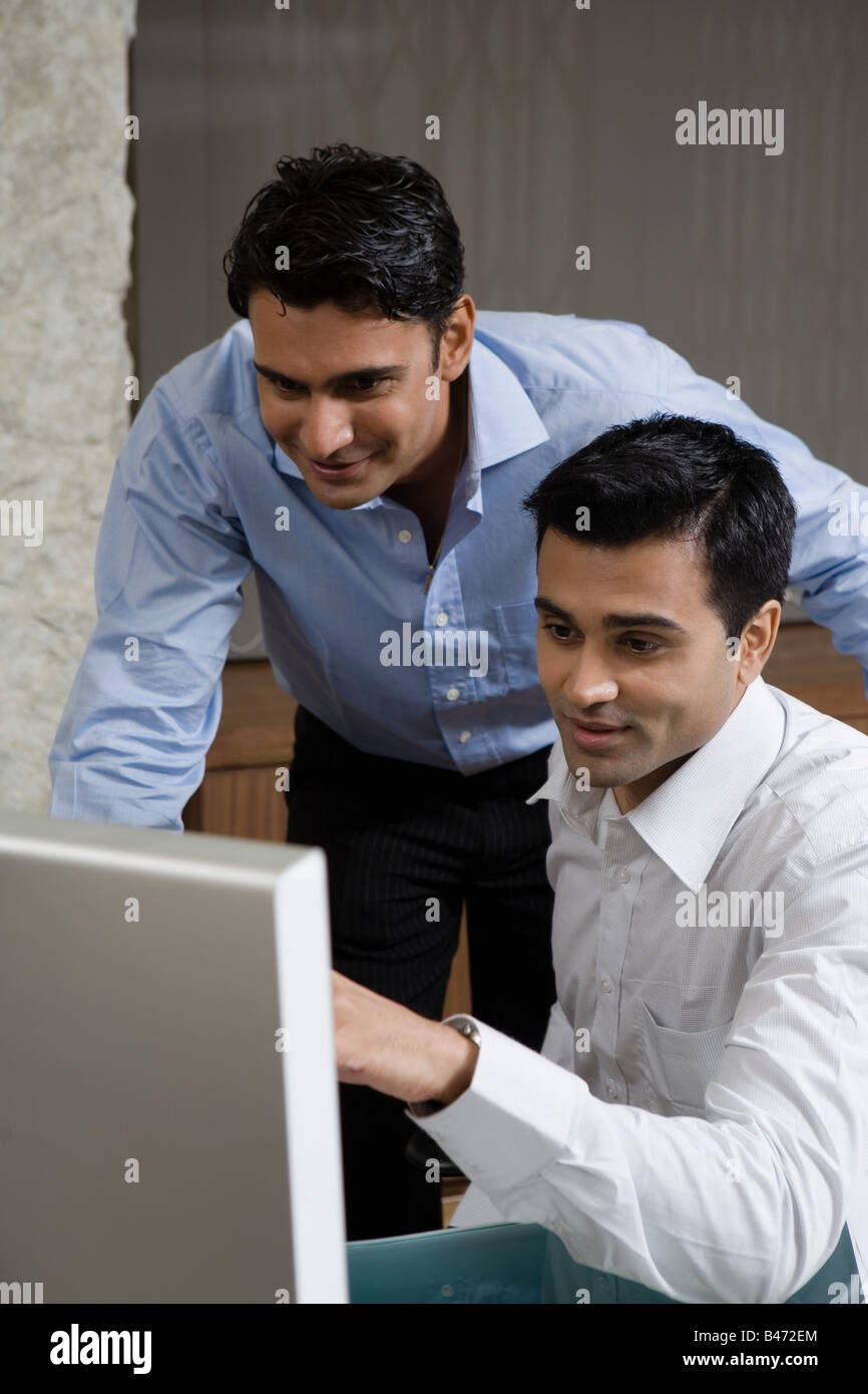 Male office colleagues Stock Photo Alamy