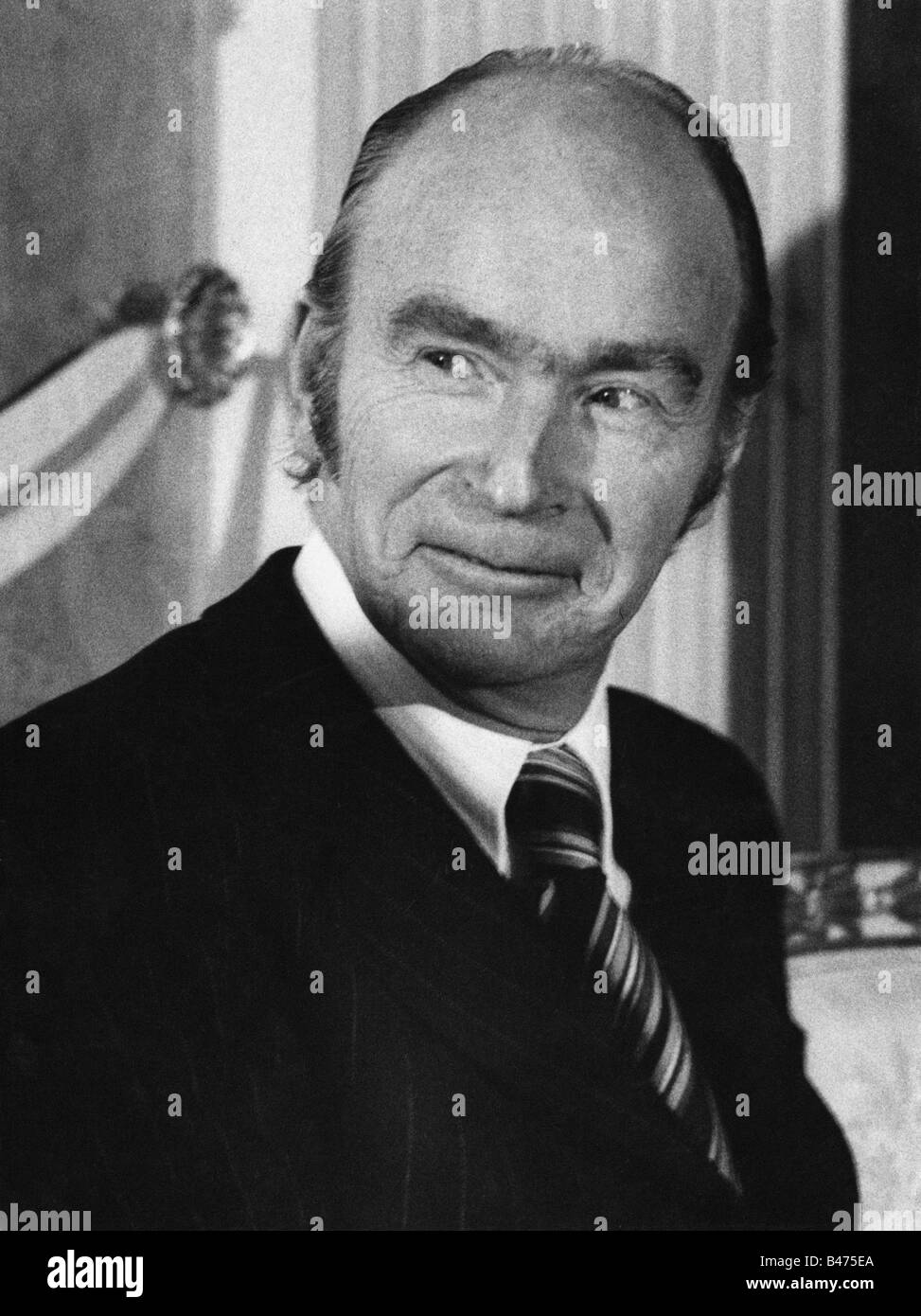 Hillery, Patrick, 2.5.1923 - 12.4.2008, Irish politician and staatsman, president of Ireland 1976 - 1990, portrait, Prince Carl Palais, Munich, 10.2.1977, , Stock Photo