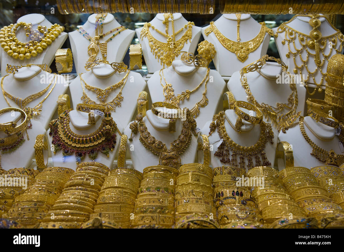 Gold jewelry in grand bazaar Stock Photo Alamy