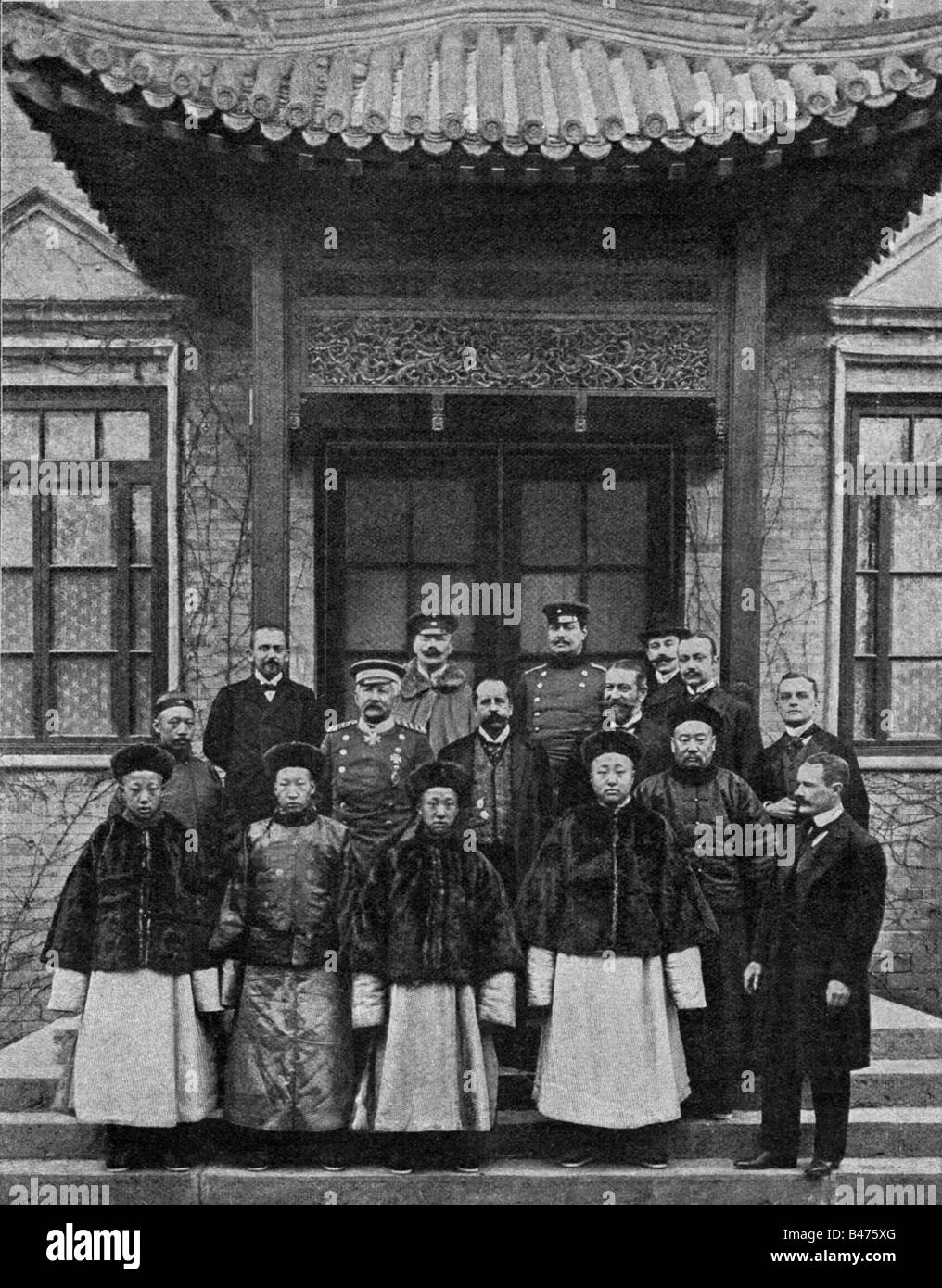 geography / travel, China, German embassy in Beijing, circa 1910, Stock Photo