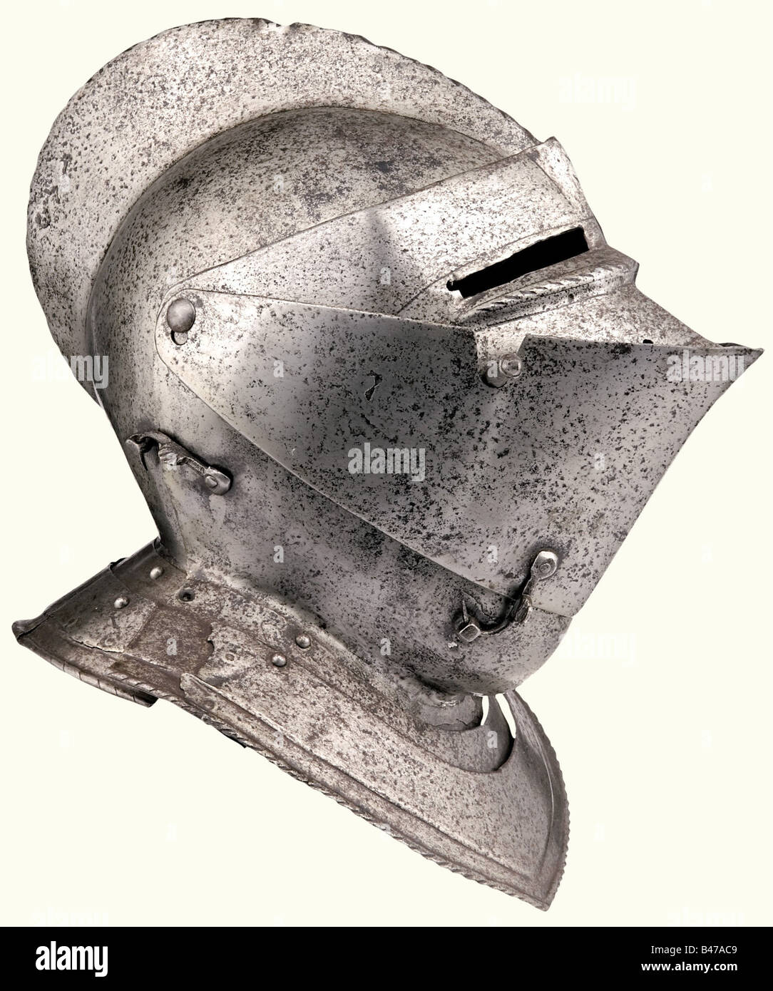 A close helmet, England, circa 1570. Old assembled helmet with the ...