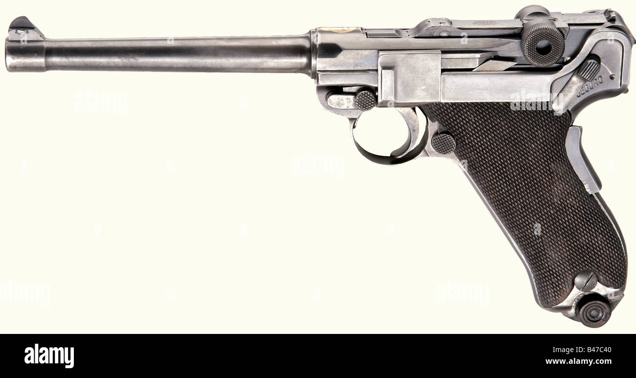 A Parabellum DWM 1906, calibre 9 mm Parabellum, no. 29153. Matching ...