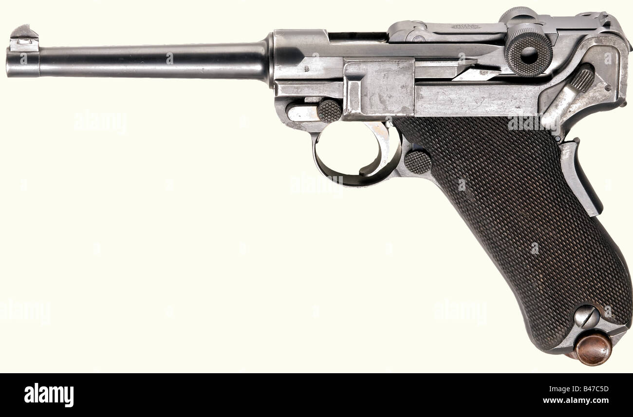 A Parabellum Model 1900 / 06, G.P.K.- troup test 1902/03, calibre 7.65 ...
