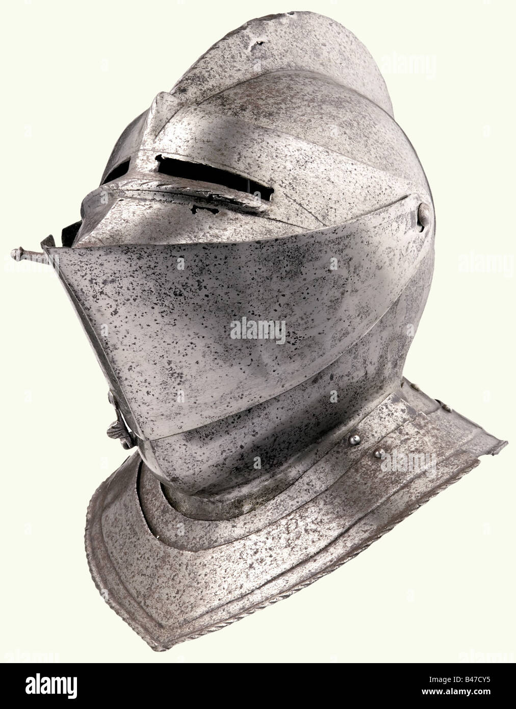 A close helmet, England, circa 1570. Old assembled helmet with the ...