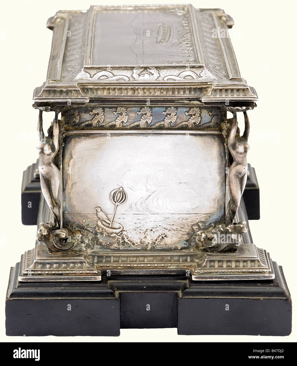 Archduke Franz Ferdinand of Austria-Este - a silver cigar box ...
