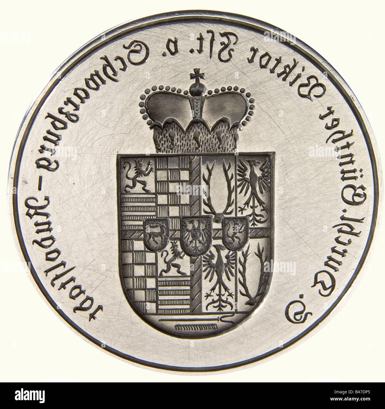 Prince Günther von SchwarzburgRudolstadt a seal., Silver, ivory