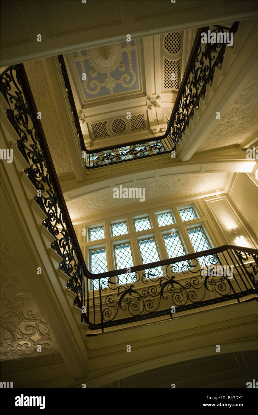 ANdAZ - Victorian staircase restored in former Great Eastern Hotel Liverpool Street Station City of London GB UK Stock Photo