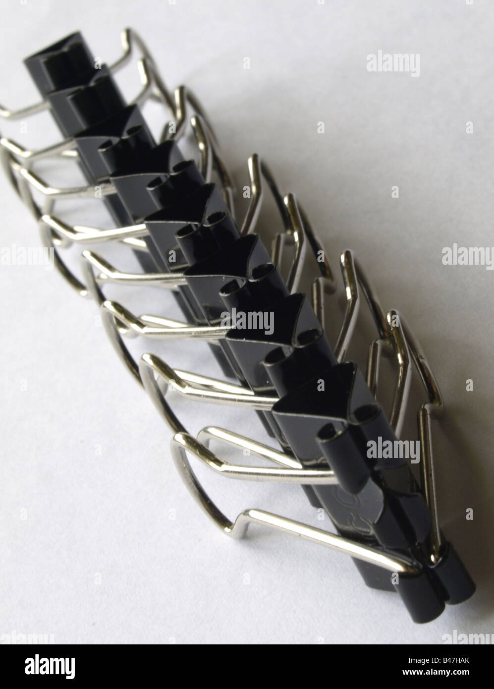 Steel binder clips Stock Photo Alamy