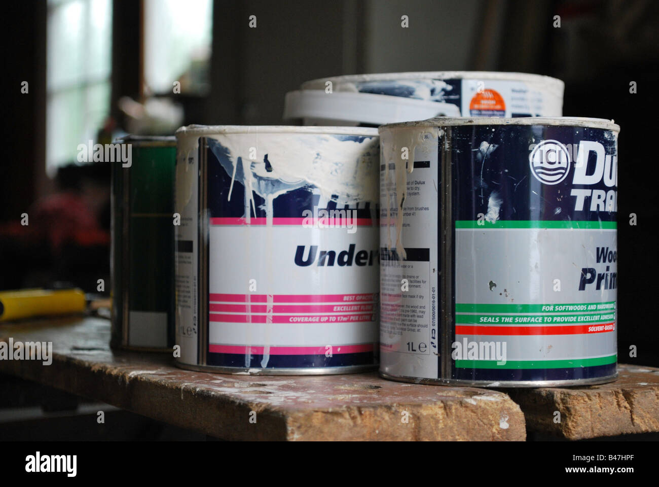 Old paint tins hires stock photography and images Alamy