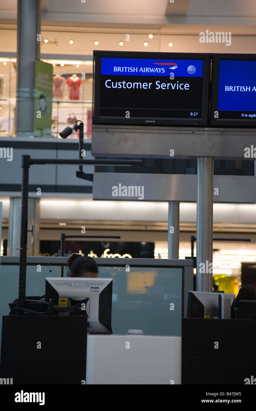 BA Customer Services Terminal 5, Heathrow Stock Photo Alamy