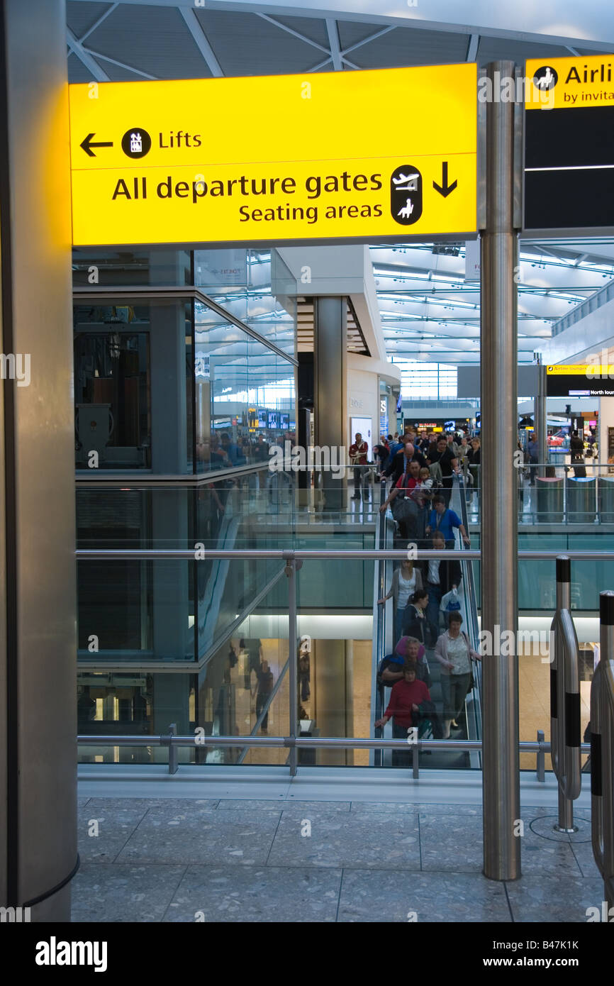 BA Terminal 5 Departure Gates, Heathrow Stock Photo Alamy