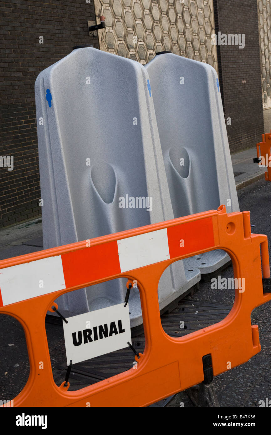 Urinal portable outdoor men male London GB UK Stock Photo Alamy
