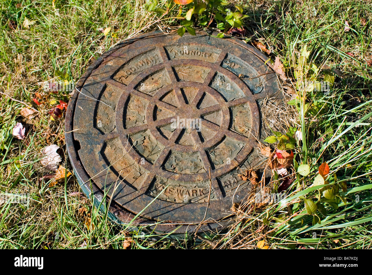 sewer cap, Long Island NY, USA Stock Photo Alamy