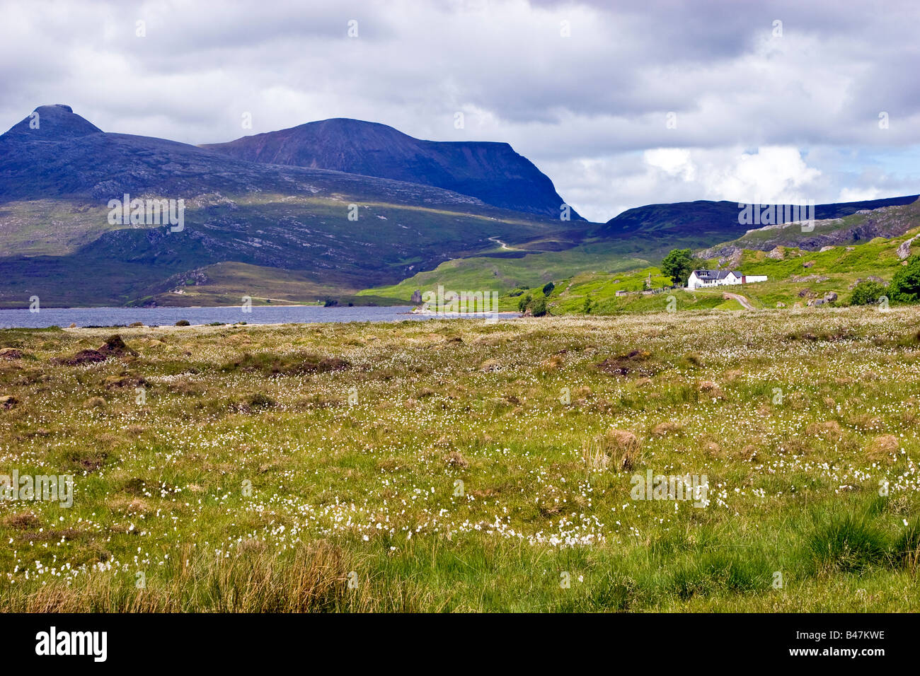 Loch Assynt Sutherland, Highlands Scotland United Kingdom Great Britain UK 2008 Stock Photo