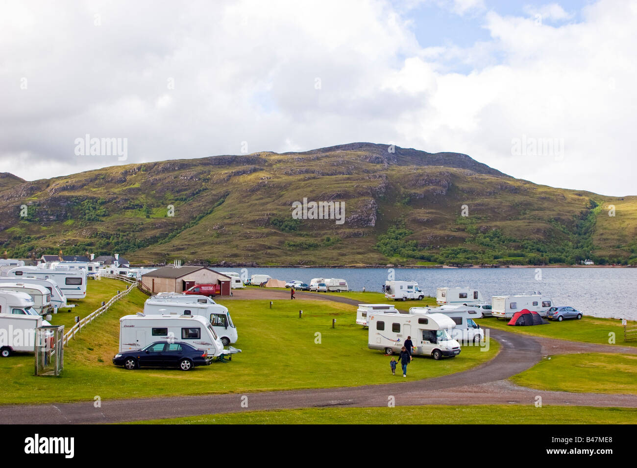 Broomfield Holiday Park Ullapool Loch Broom, Highlands Scotland United Kingdom Great Britain UK 2008 Stock Photo