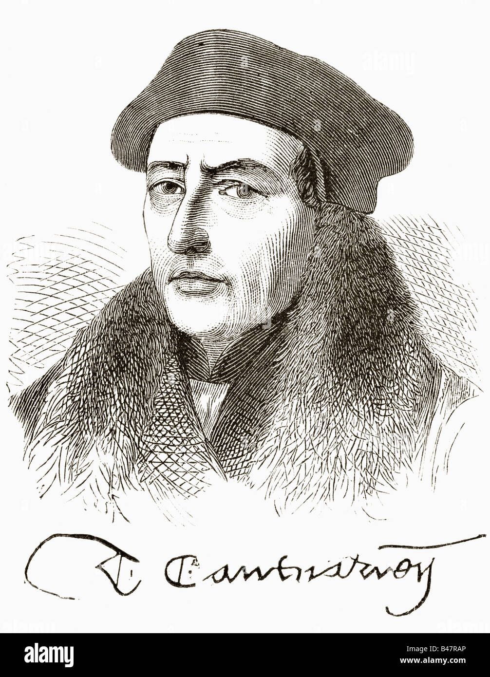 Thomas Cranmer, 1489 - 1556. Protestant martyr. Stock Photo