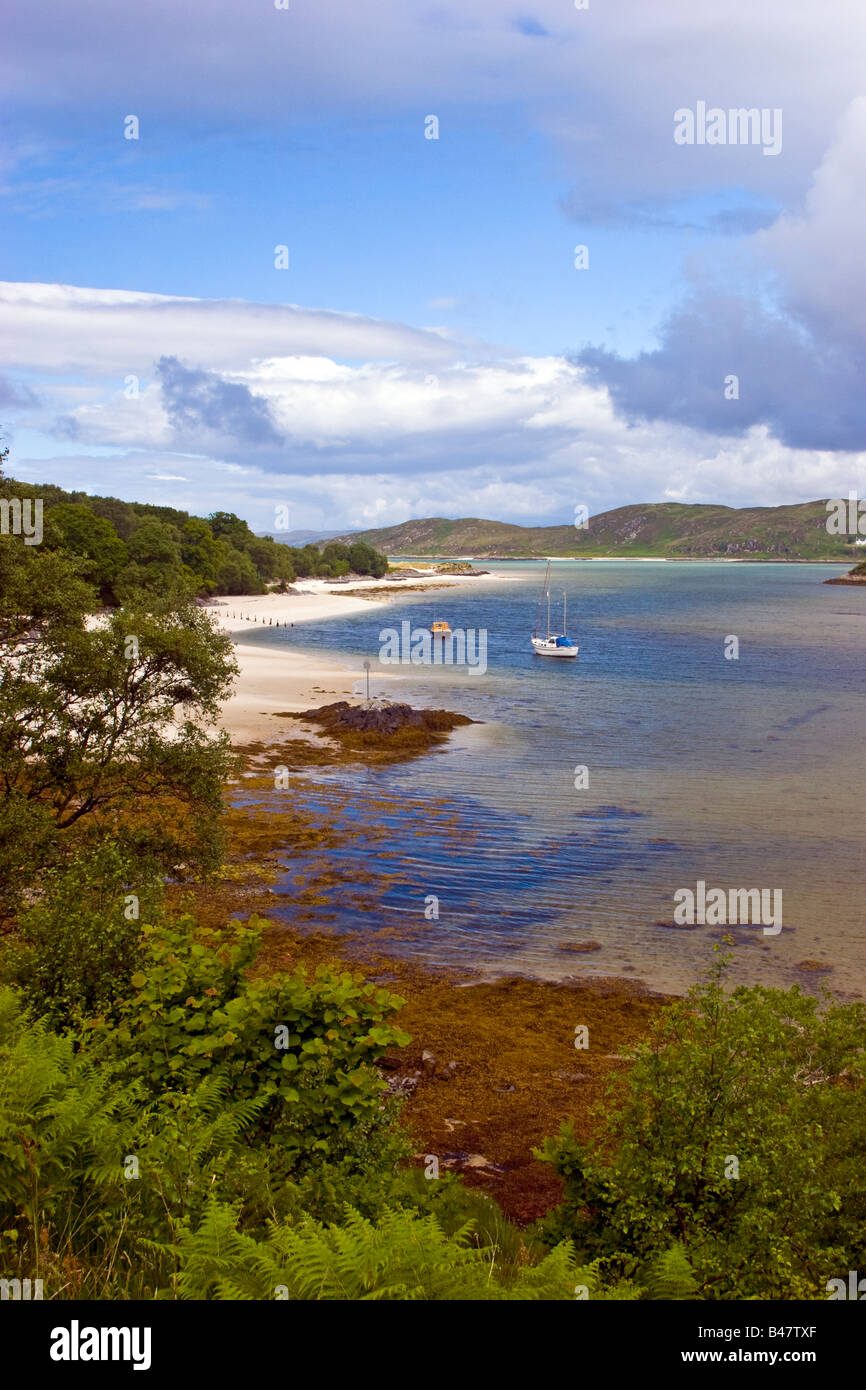 The White Beaches Of Morar Near Mallaig On The West Coast Of