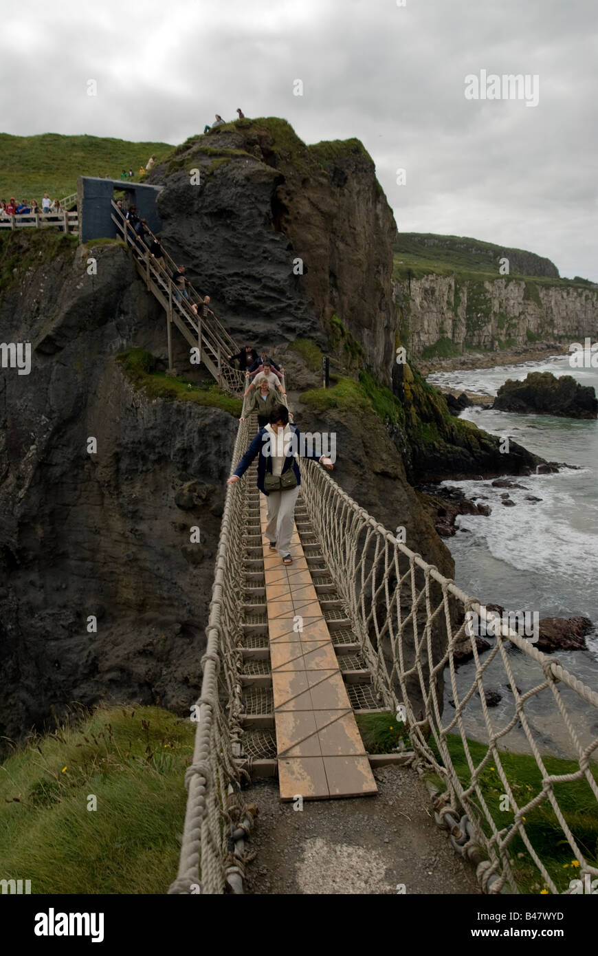 CarrickaRede Rope Bridge. Northern Ireland Stock Photo Alamy CarrickaRede Rope Bridge. Northern Ireland Stock Photo Alamy