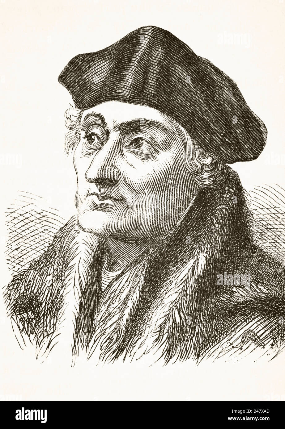 Desiderius Erasmus Roterodamus, circa 1466/1469 - 1536. Dutch humanist and theologian. Stock Photo