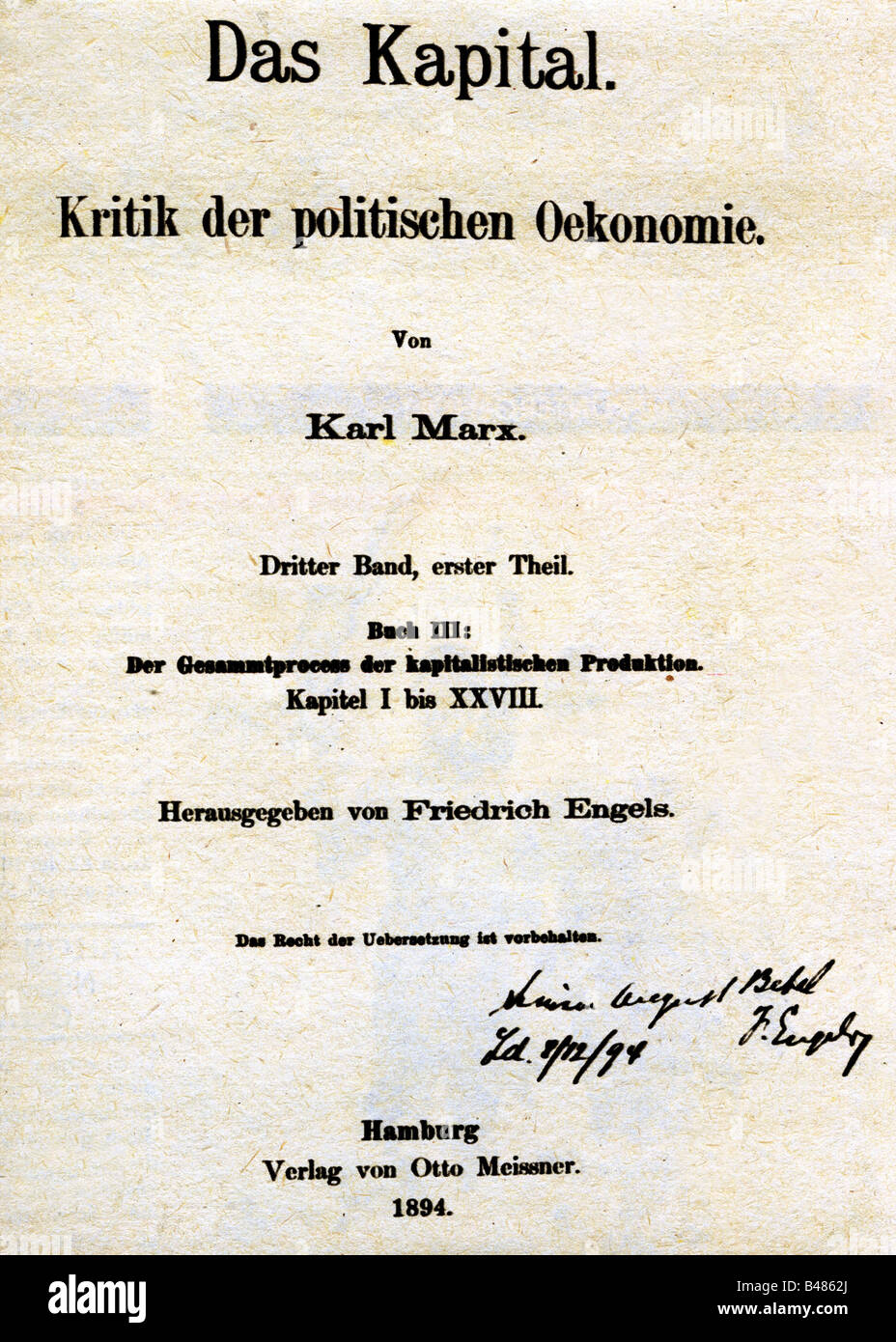 Das kapital karl marx hi-res stock photography and images - Alamy