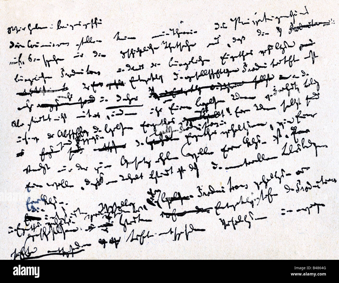 Marx, Karl, 5.5.1818 14.3.1883, German philosopher, handwriting