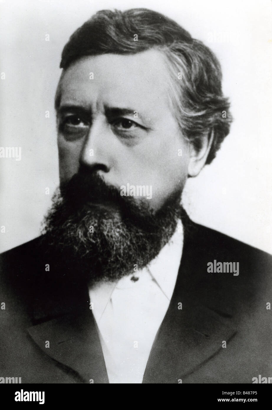 Liebknecht, Wilhelm, 29.3.1826 - 7.8.1900, German politician and journalist, portrait, circa 1890, , Stock Photo