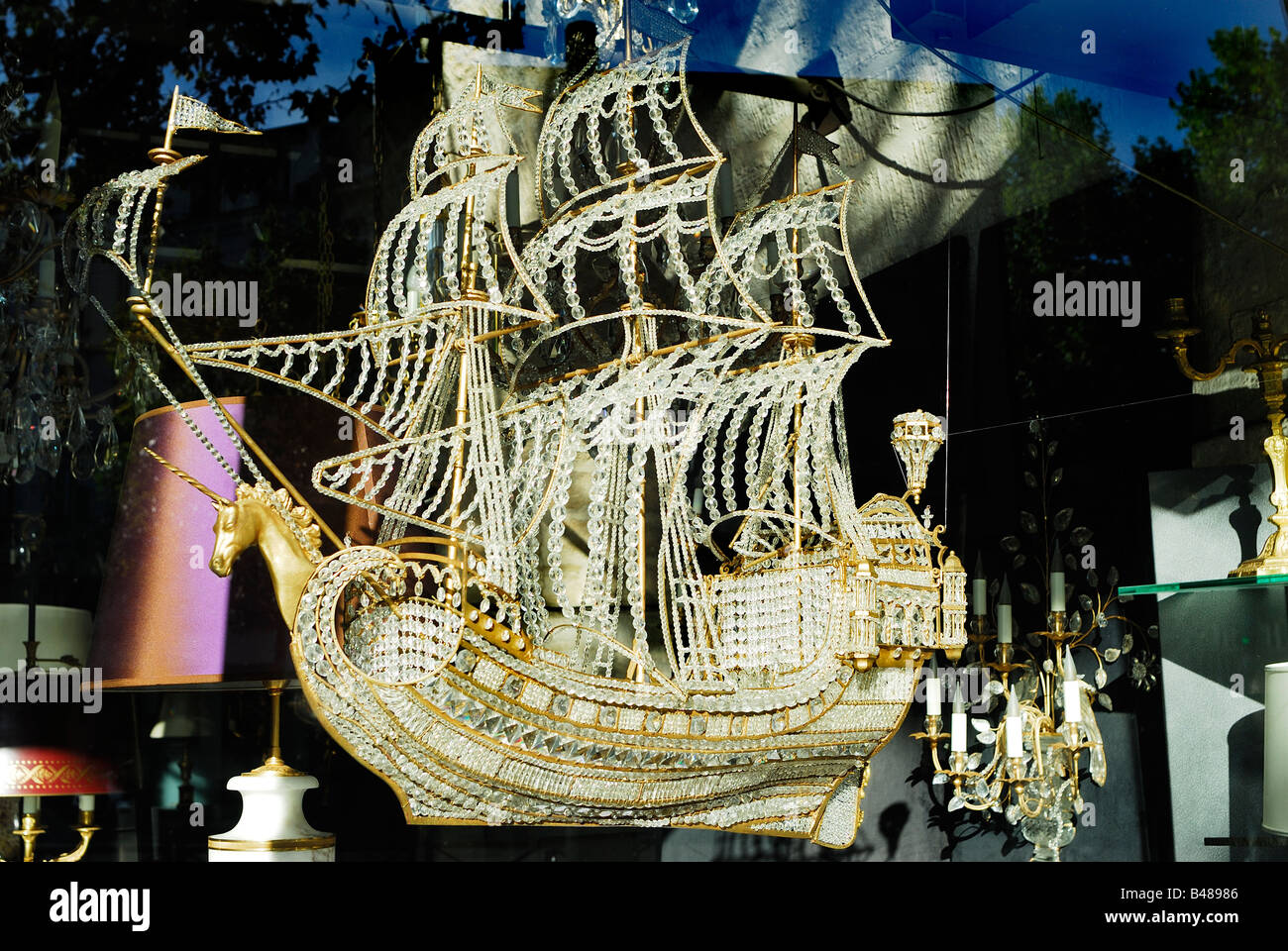 Paris France, Shopping French Crystal Glass Store on the "Viaduc des