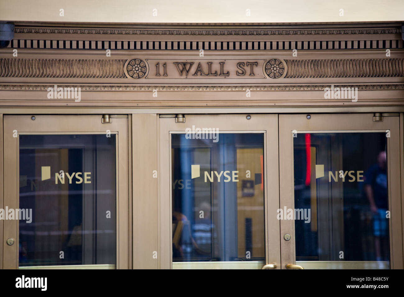 NYSE Wall st 11,  NYC USA Stock Photo
