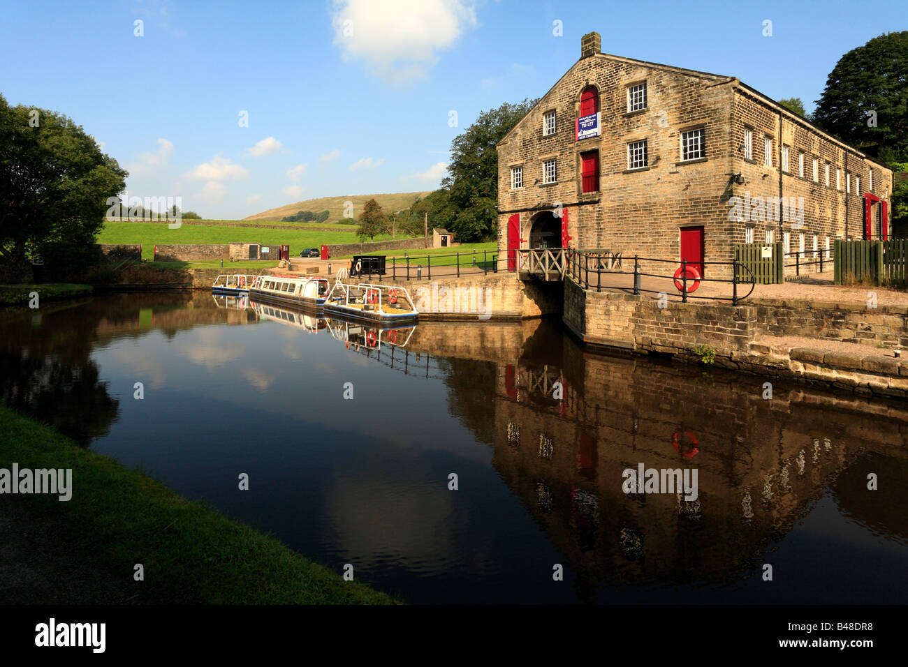 Standedge Visitor Centre and the Huddersfield Narrow Canal at Marsden