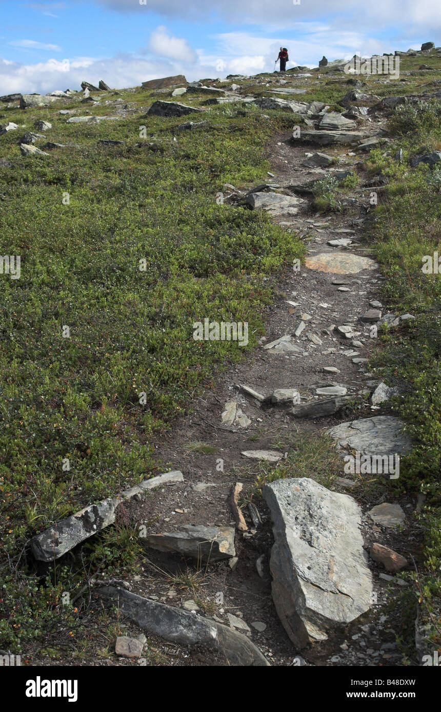 Trekking in Sweden / Lapland (Padjelanta / Padjelantaleden) Stock Photo