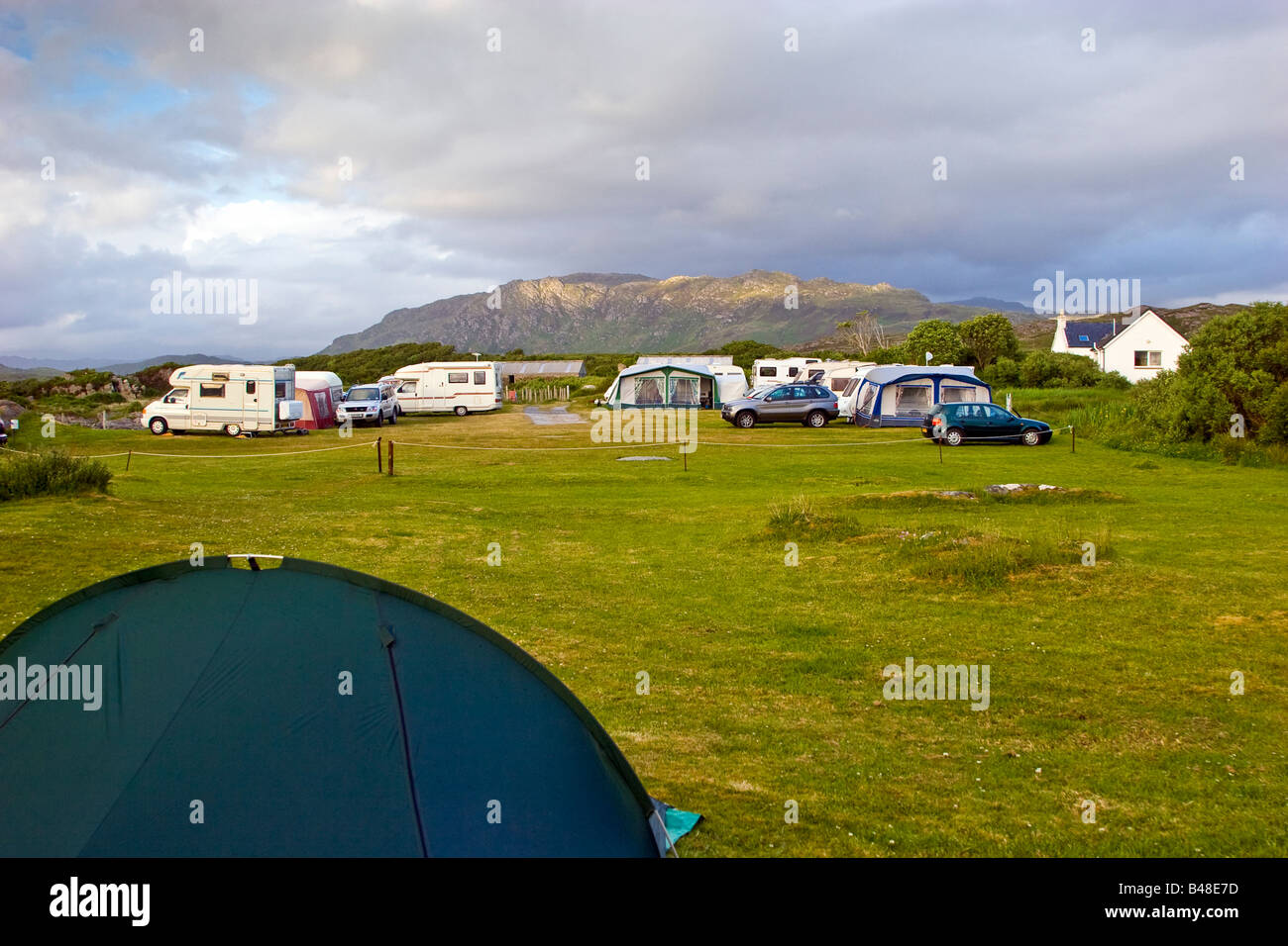 Gorten Sands Caravan site Arisaig Arisaig on the West coast of Scotland Great Britain UK 2008