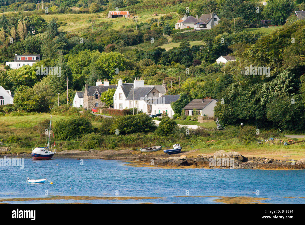 Village of Ardvasar on the Sleat Peninsula Isle of Skye Scotland Stock Photo Alamy