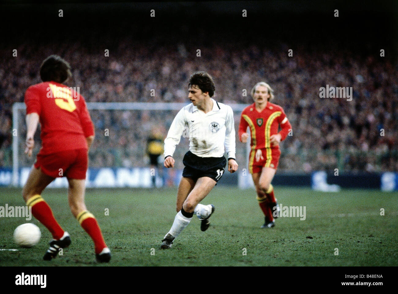 Sport / Sports, soccer, football, European championship qualification, Wales against Germany in Wrexham, Wales (0:2), 2.5.1979, Stock Photo