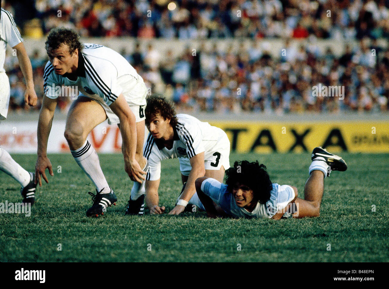 Sport / Sports, soccer, football, World Cup, Copa de Oro/Mini World Cup, Argentina against Germany (2:1) in Montevideo, Uruguay, 1-1-1981, Stock Photo