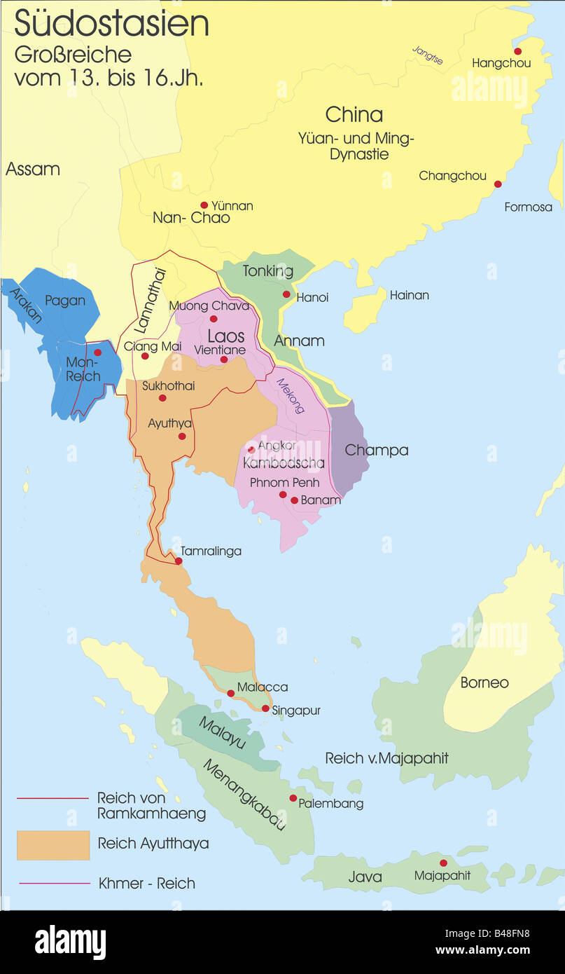 South East Asia Map Stock Photos South East Asia Map Stock