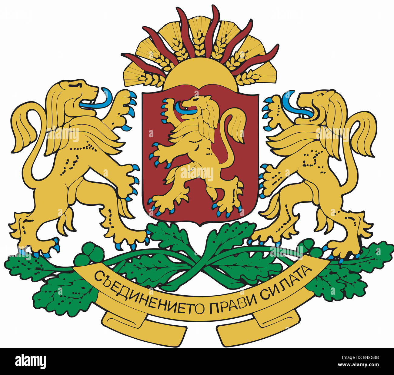 heraldry, coat of arms, Bulgaria, , Additional-Rights-Clearance-Info-Not-Available Stock Photo