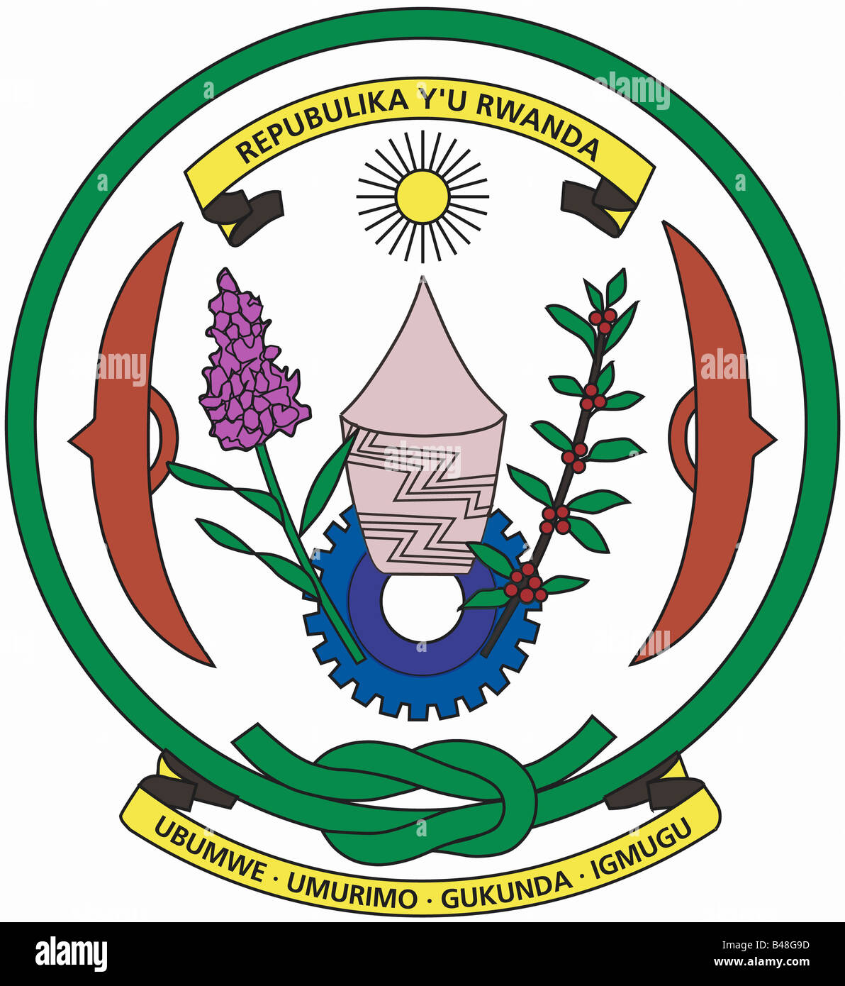 Heraldry coat arms rwanda national hi-res stock photography and images -  Alamy