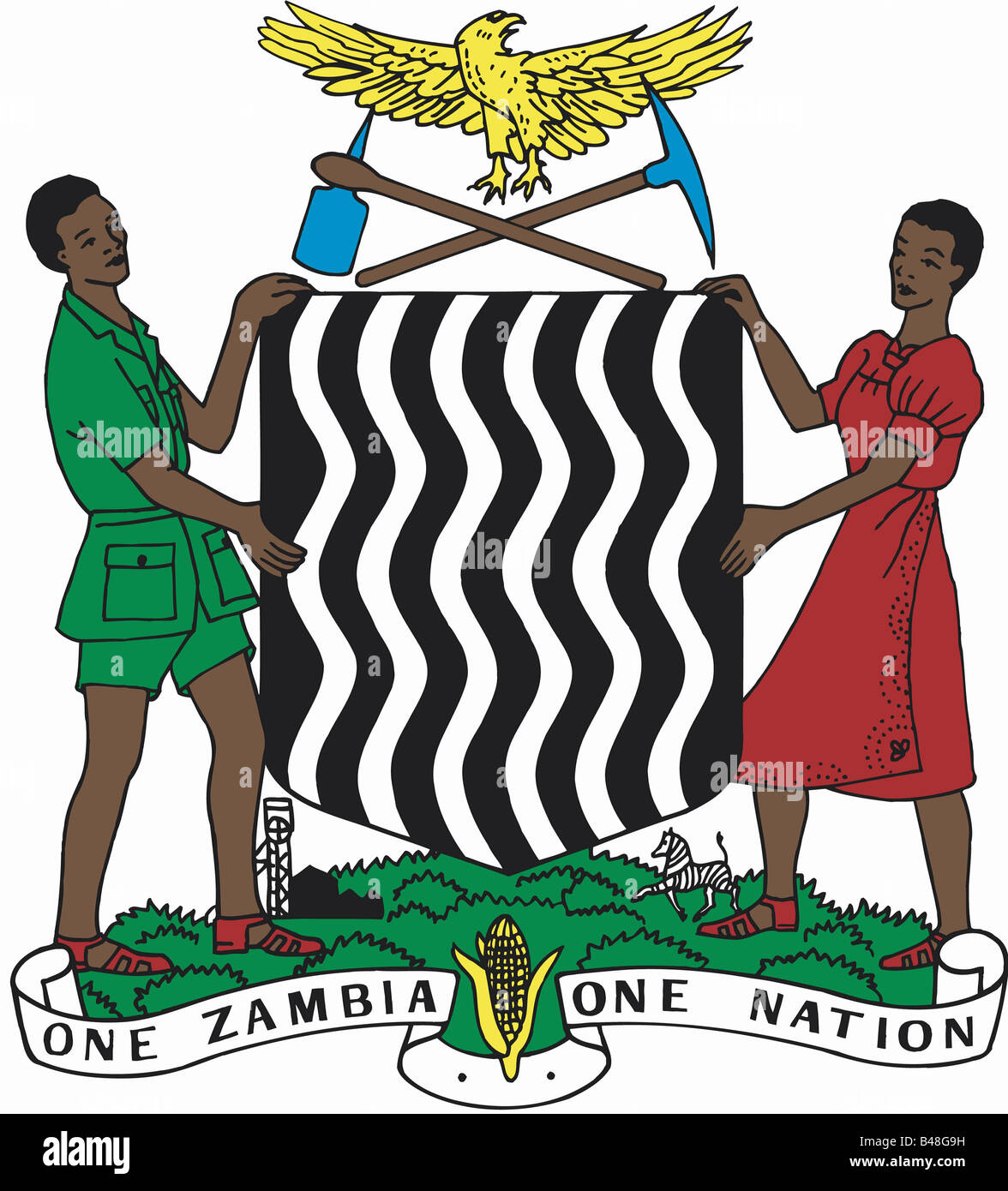 Heraldry Coat Of Arms Zambia Stock Photo 19857421 Alamy