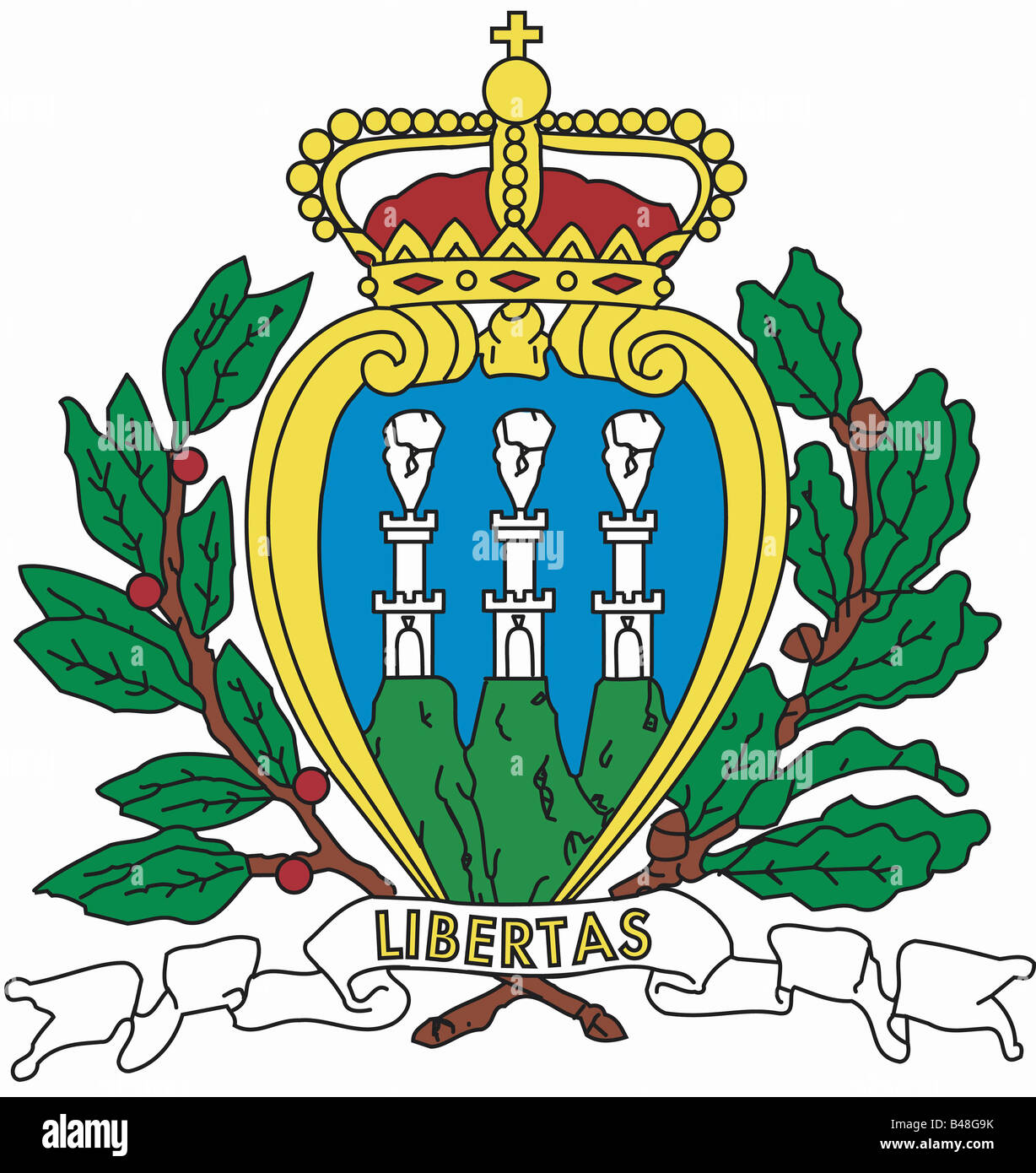 heraldry, coat of arms, San Marino, , Additional-Rights-Clearance-Info