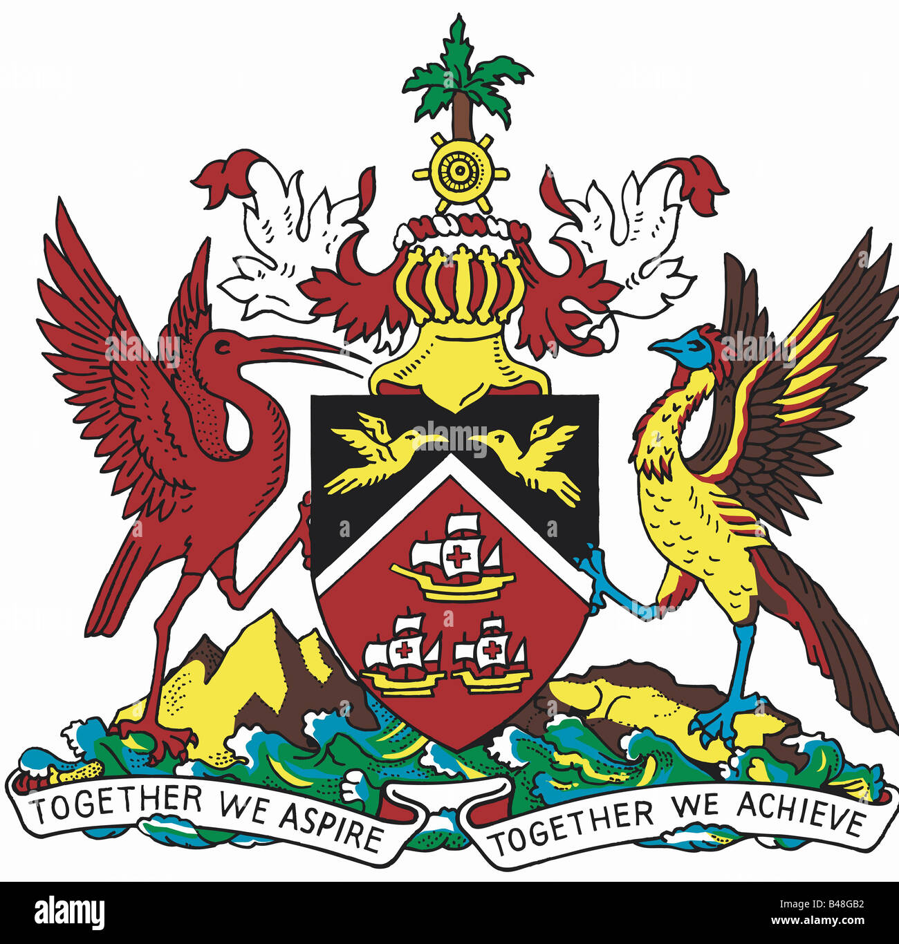 heraldry, coat of arms, Trinidad and Tobago, , Additional-Rights ...