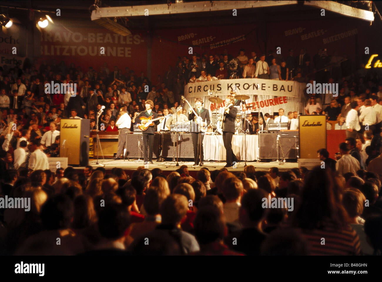 Beatles, 1960 - 1970, British rock band, in concert, Circus Krone, Bravo Blitz Tour, Munich, 24.6.1966, , Stock Photo