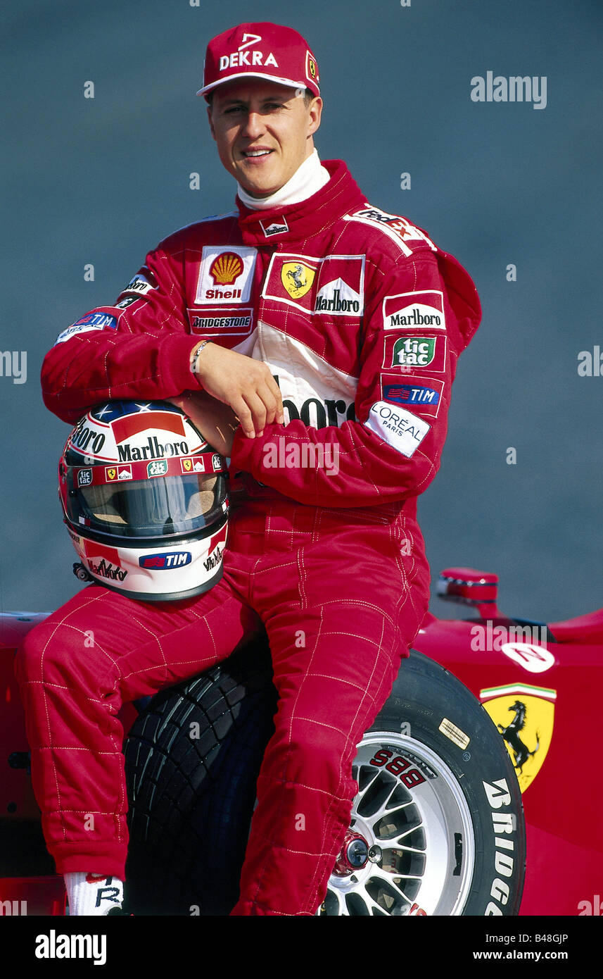 Schumacher, Michael, * 3.1.1969, German athlete (automobile racer), half length, 2000s, Stock Photo