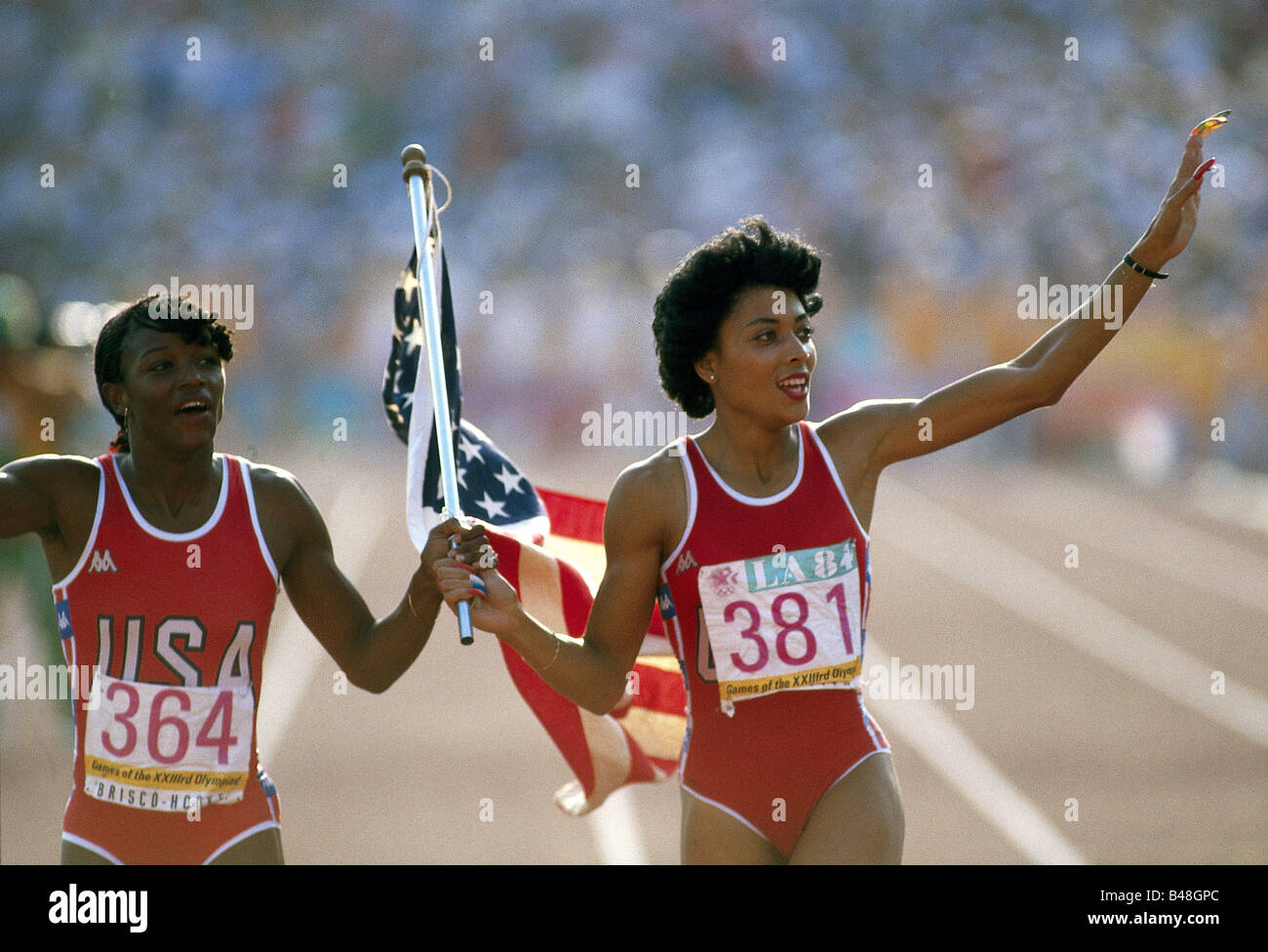 Florence Griffith Joyner competing at the 1988 US Olympic Track and Field  Trials Stock Photo - Alamy