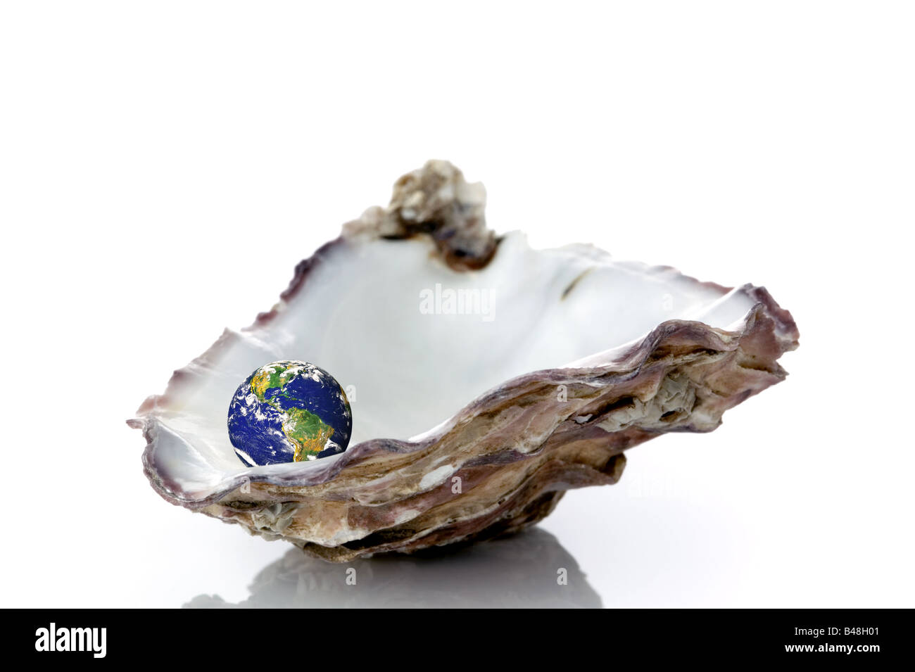 Concept image for the phrase The world is your oyster Stock Photo