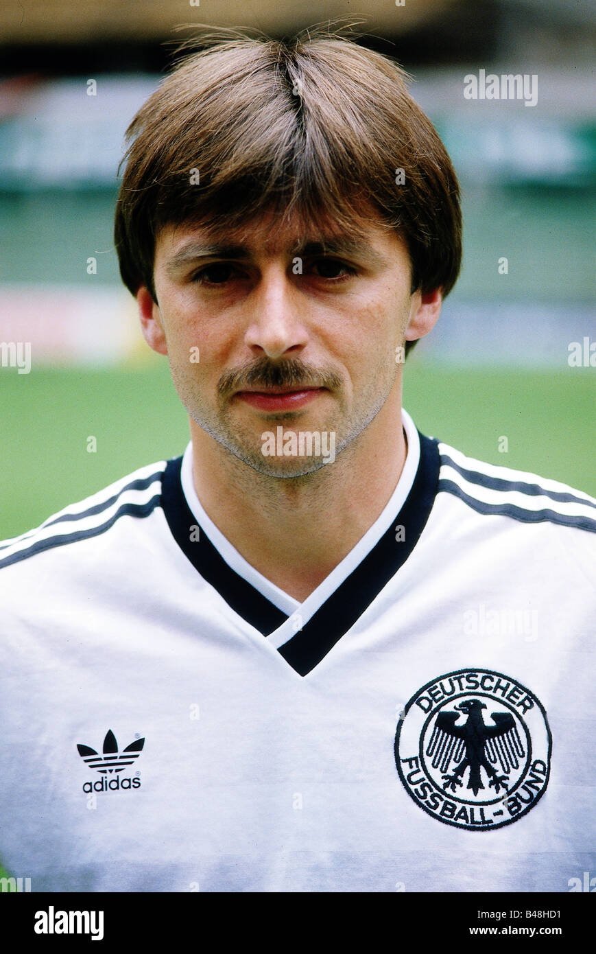 Allofs, Klaus, * 5.12.1956, German athlete (football), portrait, 1980s, Stock Photo