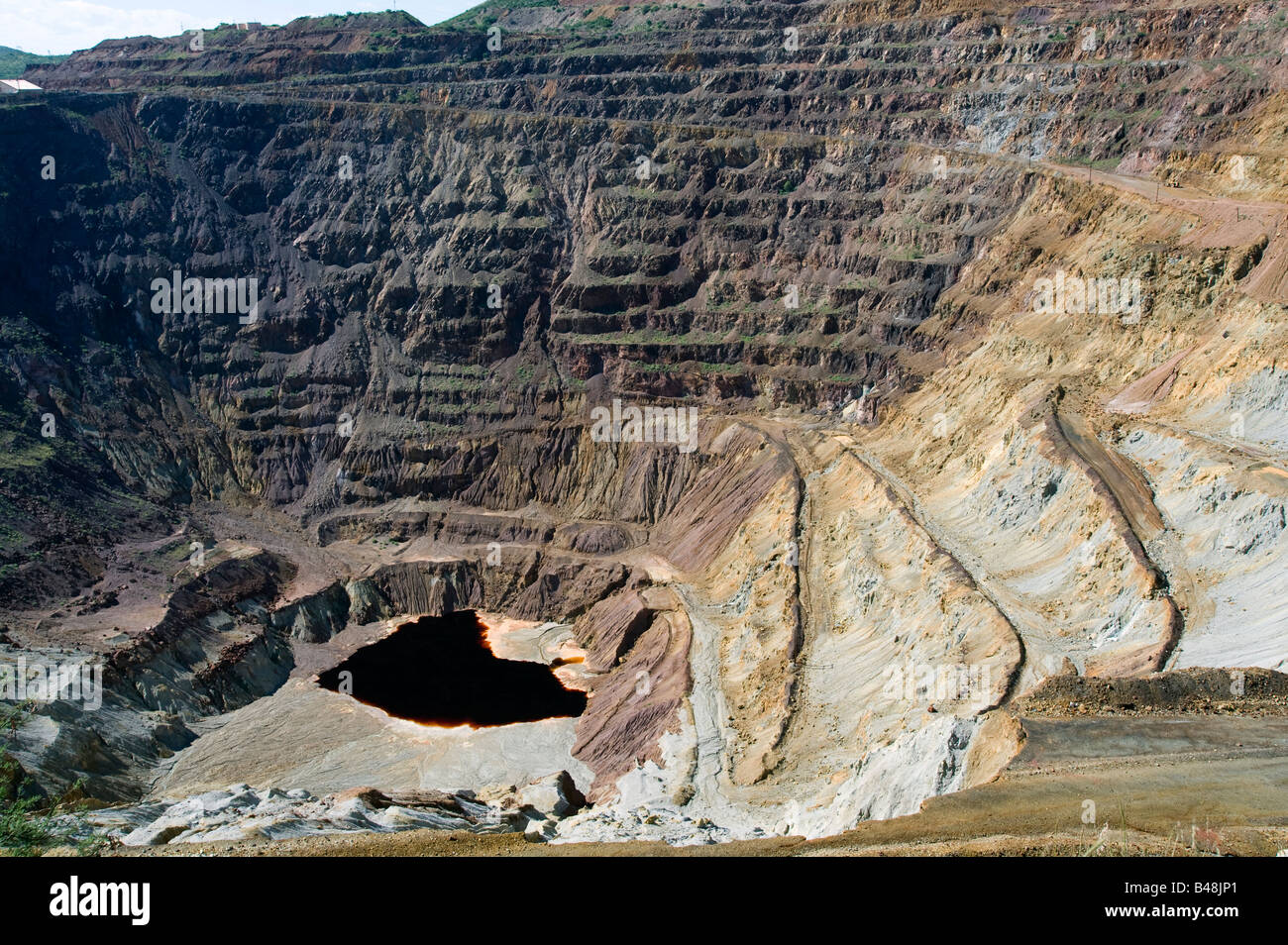 Lavender Pit Copper Mine, Bisbee Arizona (AZ) Stock Photo
