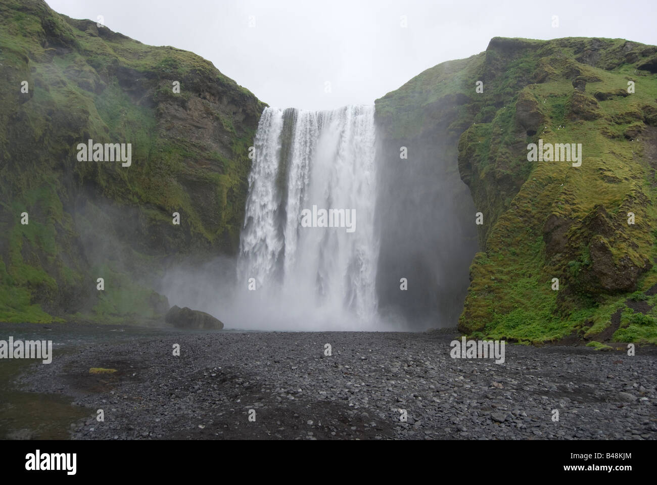 Skogarfoss waterfall Iceland Stock Photo - Alamy